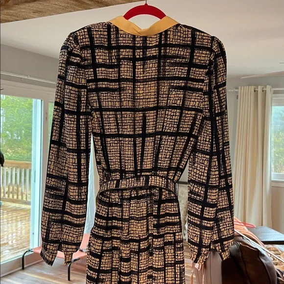 Vintage 80s 90s Jonathan Martin Midi Dress Bow Detail Belted Size 9 Dress - Picture 5 of 10